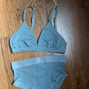 Skims Cotton Triangle Bralette